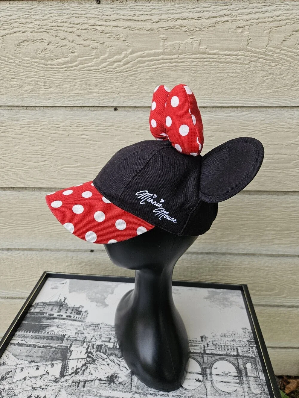 Disney Parks Minnie Mouse ears baseball cap snapback youth